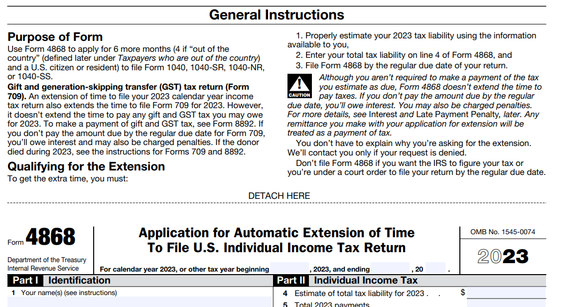 Personal Tax Extension
